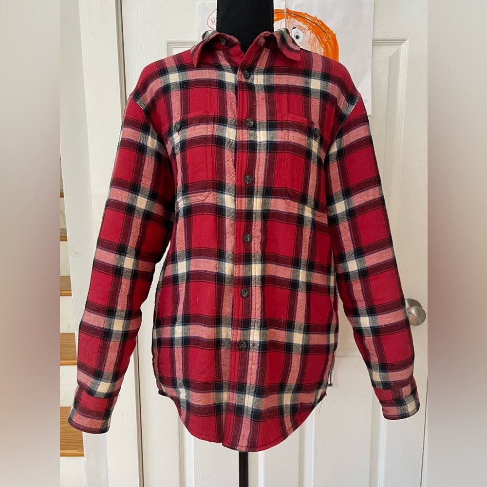 Wrangler Men's Heavyweight Plaid Sherpa Lined Shirt Jacket.Size S - Picture 5 of 15